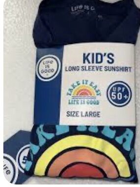 Life is Good Kids' Navy Long Sleeve Sunshirt